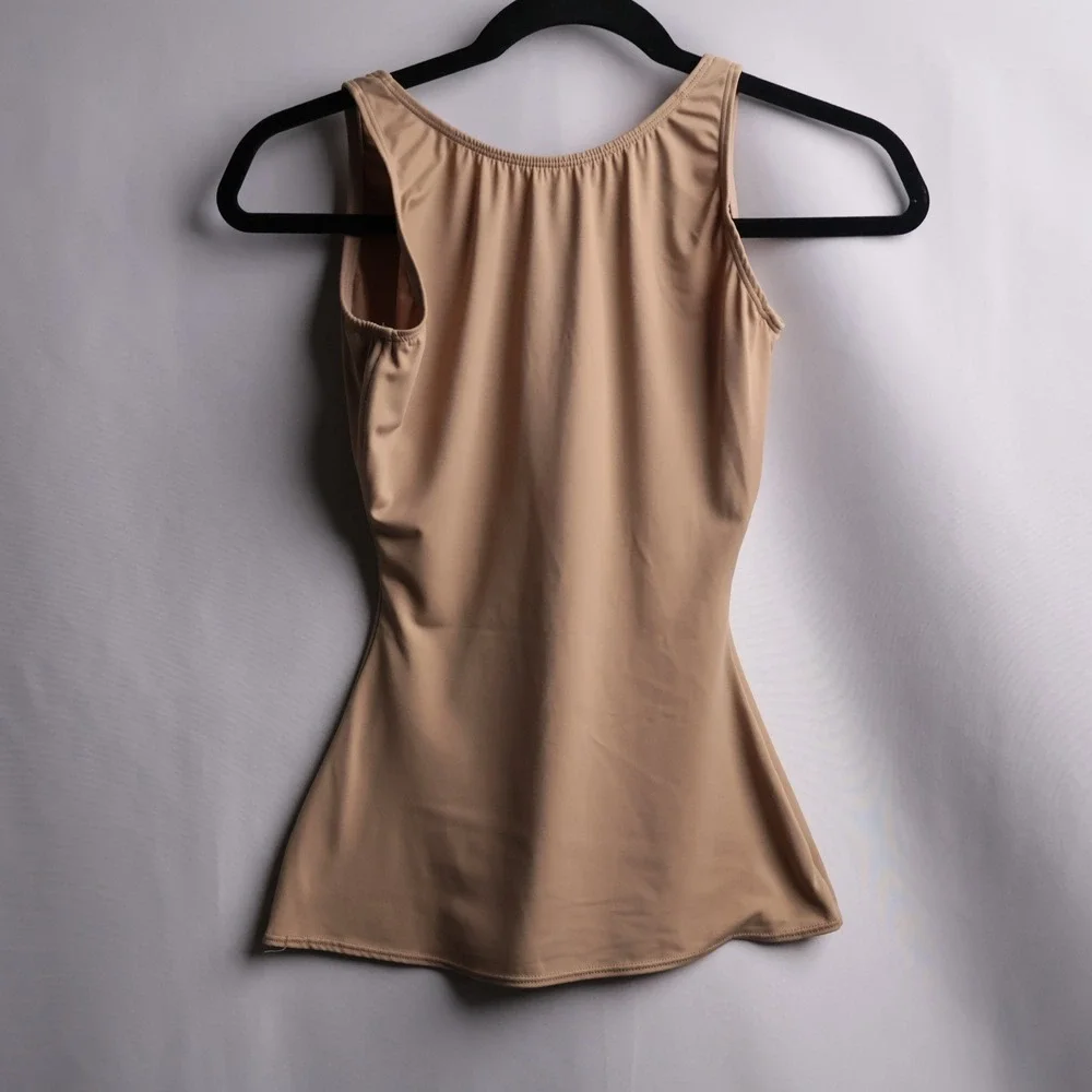 Assets by Spanx Women Tan Shapewear Camisole Tank Top Size M
